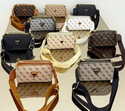 Çapraz Askılı Çift Bölmeli Kadın Çanta